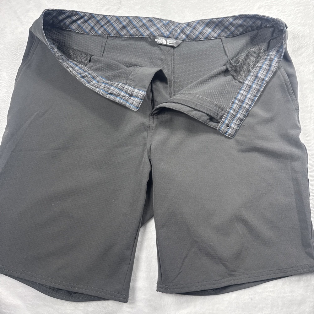 North Face Men Hiking Shorts 36x10" Lightweight Quick Dry Pockets Charcoal Gray